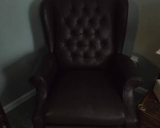 Leather chair. 45.00