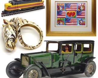 Jewelry, Toys, Decorative Arts & Trains Online Auction - Ends 9/6