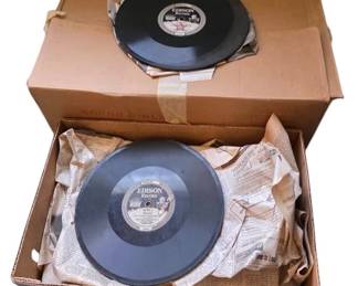 Two Boxes Of Antique Edison Phonograph Records