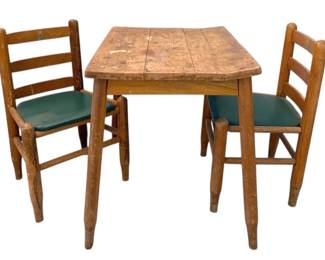 Child Size Table And Two Chairs