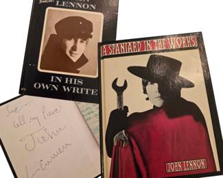 John Lennon Signed Personalized Book A Spaniard In The Works In His Own Write