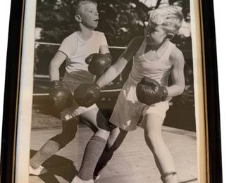 a9 x 12 Framed Photo Of Boys Boxing
