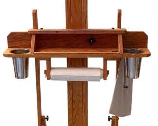 007 Large Wooden Easel With Adjustable Base