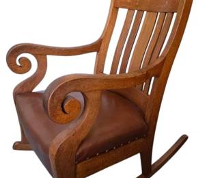 Antique Wood Rocking Chair