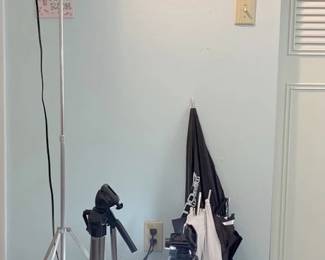 Photography Equipment Lighting, Tripods, And Umbrellas