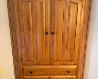 Corner Wood TV Cabinet