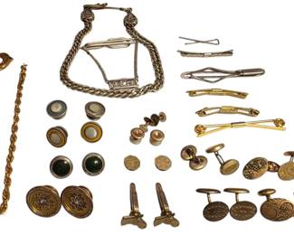 Vintage Mens Cufflinks, Tie Pins More