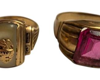 004 Two 10K Gold Rings