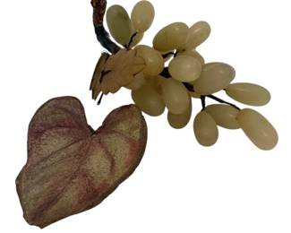Glass Grapes Leaf