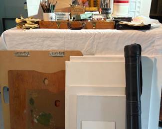 Large Assortment Of Art Supplies
