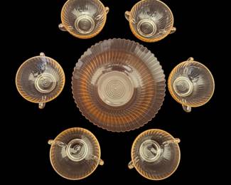Pink Depression Glass Bowls