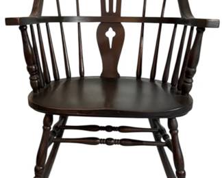 Black Windsor Style Rocking Chair