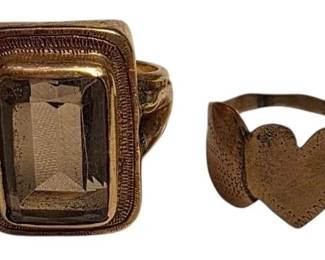 Mens Gemstone Womens Dainty Unmarked Rings