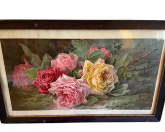 19 x 12 Framed Sweet Tokens Print By Paul De Longpre
