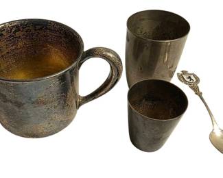 Sterling Silver Cups 800 Spoon 140 g