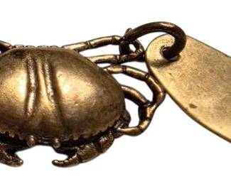 Sterling Silver Crab Charm 4.15 g