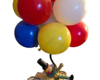 Vintage 1970s Dolly Toy Co. Balloon Vendor Nursery Lamp