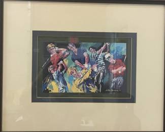 Leroy Neiman golf painting