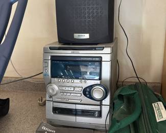Vintage Aiwa dual CD Cassette Player 