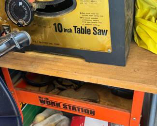 Table Saw with Work Station