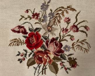 Framed needlepoint 
