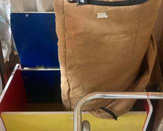 Toy chest and sleeping blanket