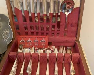 Beautiful Silverplate in chest