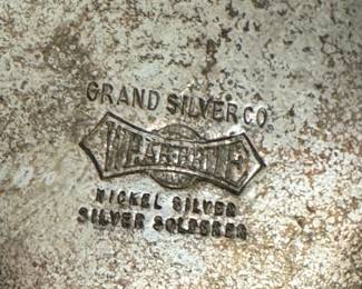 grand silver company, nickel silver pitcher