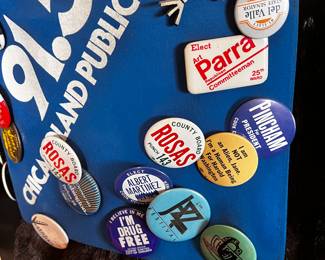 Vintage pins Jazz Radio concerts