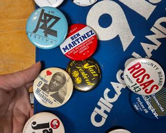 Vintage pins Jazz Radio concerts