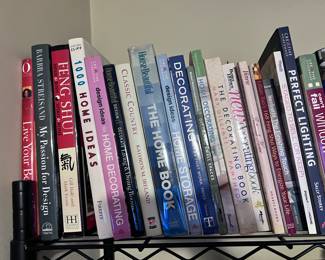 1. Live Your Best Life – Oprah Winfrey (O Magazine Collection)
2. My Passion for Design – Barbra Streisand
3. Feng Shui: Mind & Body, Spirit & Home – Gill Hale & Mark Evans
4. 1,000 Home Ideas – Stafford Cliff
5. Design Ideas for Home Decorating – Creative Homeowner
6. Classic Country – Kathryn M. Ireland
7. The Home Book – House Beautiful
8. Decorating Small Spaces – Better Homes & Gardens
9. The Decorating Book – Mary Gilliatt
10. New Decorating Book – Better Homes & Gardens