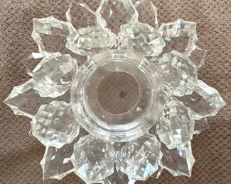 Crystal candle holder