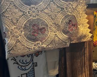 Vintage table cloths