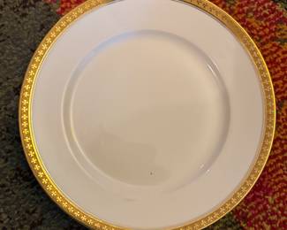 Mikasa Ivory Torrsdale China Plate – Gold Border L2801 Vintage Dinnerware