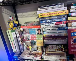 1. Easy Home Organizer: 15-Minute Step-by-Step Solutions – Vicki Payne
2. Living the Good Long Life – Martha Stewart
3. Herbal Healing – unknown author (Reader’s Digest)
4. Health Breakthroughs 2008 – unknown (Bottom Line)
5. The Miracle Food Cures from the Bible – Reese Dubin