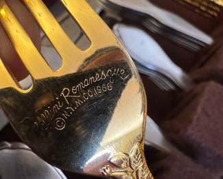 Romanesque 1968 Silver plated with gold washed.