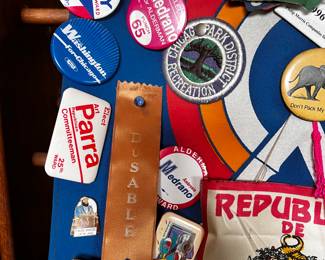 Vintage pins Jazz Radio concerts