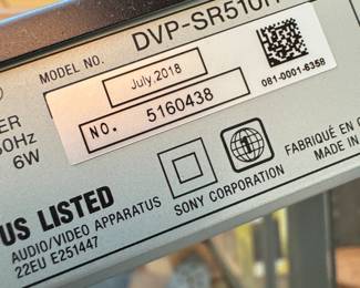 Sony audio video apparatus