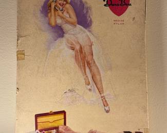 Vintage pin UP Alberto Vargas 1965 Original Color Print