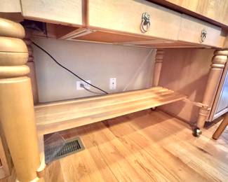 John Boos Maple Butcher Block Island – Rolling Kitchen Prep Table with Storage Drawers