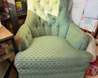 Vintage tufted chair