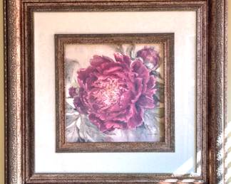Kathryn White blooming flower wall art