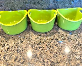 Set of 3 Rachael Ray Lime Green 10 oz Stoneware Ramekins – Bakeware & Serving Bowls
