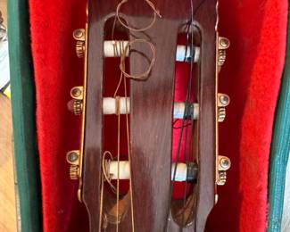 Accoustical guitars in cases that 'The Golden Girls' played on