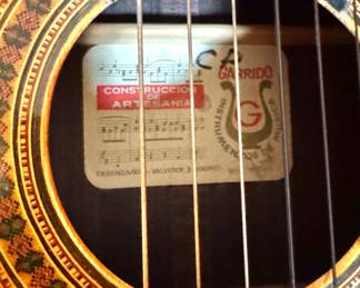 Classical (nylon-string) Garrido instrumentos musicales spanish guitar. handcrafted in spain. With original hard case