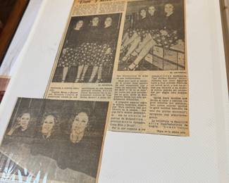 NFS News paper Post about group popular trio 'The Golden Sisters'