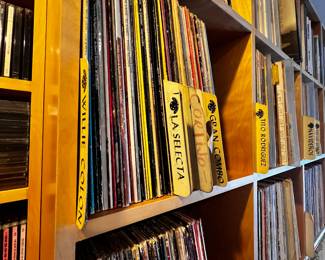 Records library LA SELECTA , GRAN COMBO, CORLI JO, TITO RODRIGUEZ, NAVIDENOS, WILLIE ROBO, WILLIECOLON,