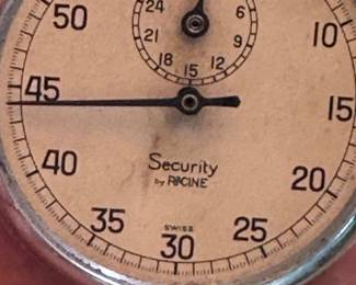 Security by Racine Switzerland stop watch