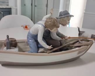 LLADRO Rare! Fishin' with Grandpa