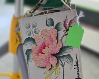 Anuschka Hand Painted Handbag, Crossbody